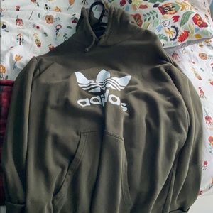 Olive green adidas sweater